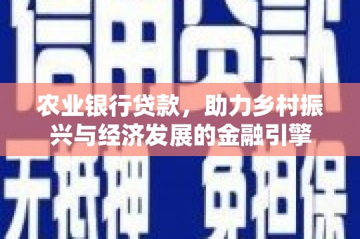 抚远农业银行贷款，助力乡村振兴与经济发展的金融引擎
