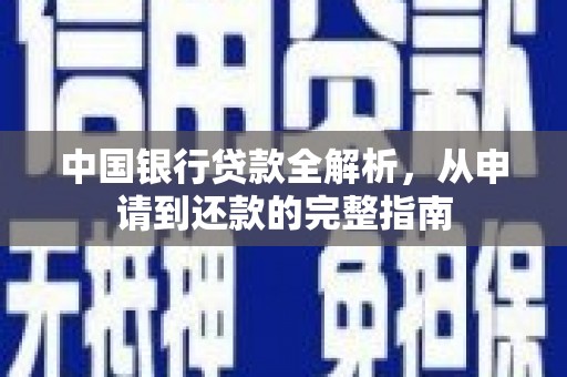 抚远中国银行贷款全解析，从申请到还款的完整指南