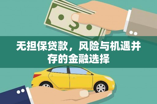 抚远无担保贷款，风险与机遇并存的金融选择