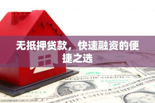 抚远无抵押贷款，快速融资的便捷之选