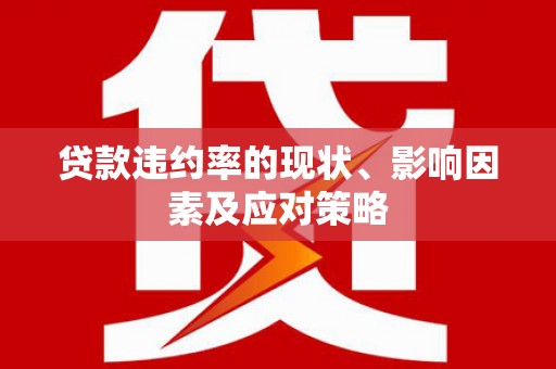 抚远贷款违约率的现状、影响因素及应对策略