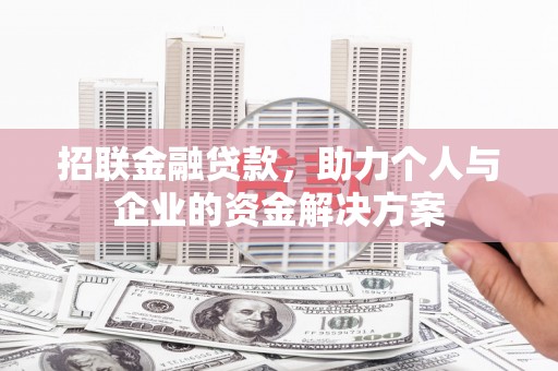 抚远招联金融贷款，助力个人与企业的资金解决方案