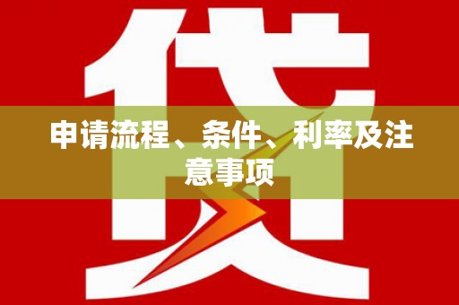 抚远申请流程、条件、利率及注意事项