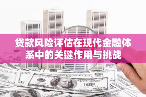 抚远贷款风险评估在现代金融体系中的关键作用与挑战