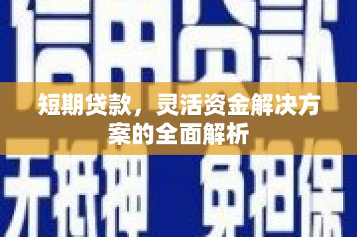抚远短期贷款，灵活资金解决方案的全面解析