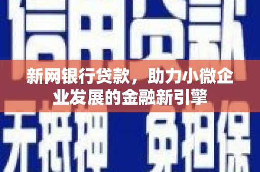 抚远新网银行贷款，助力小微企业发展的金融新引擎