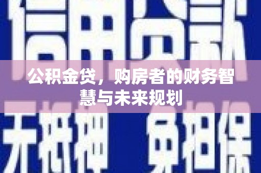 抚远公积金贷，购房者的财务智慧与未来规划
