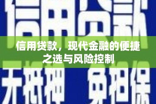 抚远信用贷款，现代金融的便捷之选与风险控制