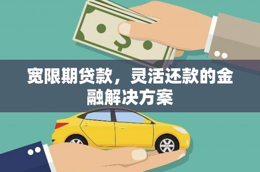 抚远宽限期贷款，灵活还款的金融解决方案