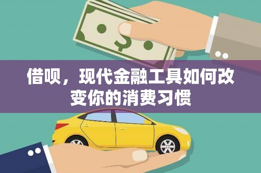 抚远借呗，现代金融工具如何改变你的消费习惯