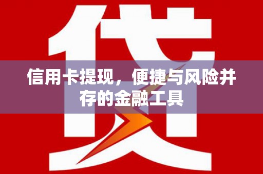 抚远信用卡提现，便捷与风险并存的金融工具