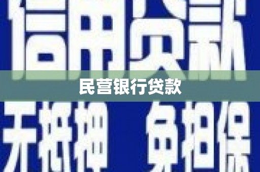 抚远民营银行贷款