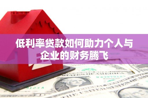 抚远低利率贷款如何助力个人与企业的财务腾飞