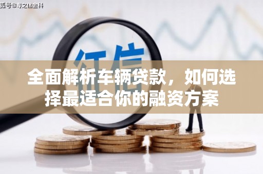抚远全面解析车辆贷款，如何选择最适合你的融资方案
