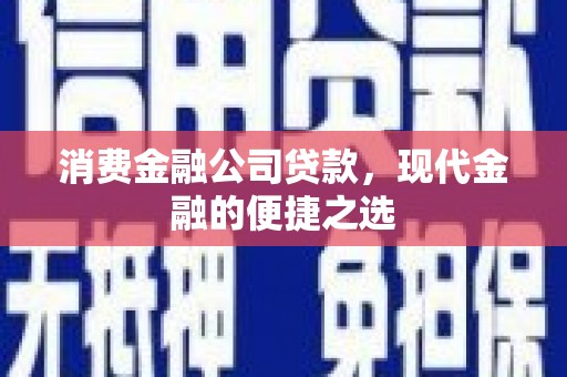抚远消费金融公司贷款，现代金融的便捷之选