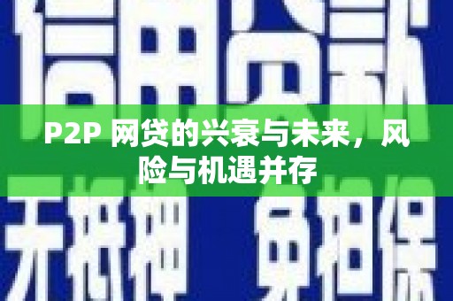 抚远P2P 网贷的兴衰与未来，风险与机遇并存
