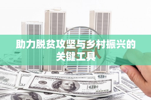 抚远助力脱贫攻坚与乡村振兴的关键工具